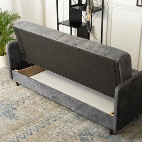 Sofa TIVOLI Szara Welurowa