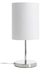 RENDL R14055 NYC/RON asztali lámpa, dekoratív Polycotton fehér/króm