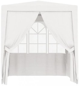 fehér rendezvénysátor oldalfalakkal 2 x 2 m 90 g/m²