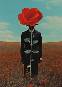 Poszter 67,5x95cm Megfigyelő a pipacs mögül