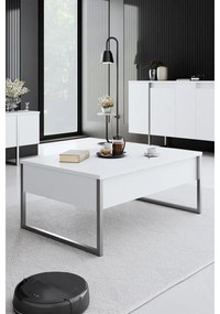 Dohányzóasztal Luxe - White, Silver