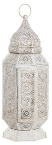 Asztali lámpa marokkói fehér arany antikolással 46 cm