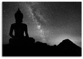 Gario Vászonkép Buddha és csillagos égbolt Méret: 120 x 80 cm