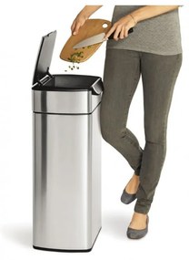 Rozsdamentes acél szemetes 30 l - simplehuman