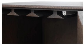 Sötétbarna szekrény 90x130 cm Latina – Unique Furniture