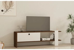 TV szekrény Gaye - Walnut, White