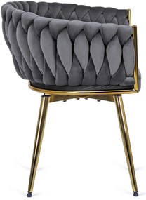 Elegáns Forgó Étkezőszék Szürke Színben. RUBI