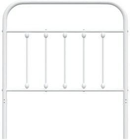 fehér fém fejtámla 90 cm