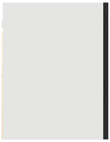 vidaXL Fekete Tölgy Függő Szekrény - 60x31x60 cm, Mérnöki Fából Készült