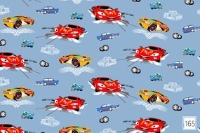 CARS KÉK gyermek pamut ágynemű Ágynemű mérete: 140x200 cm, A csomag tartalma: Készletcsomagolás