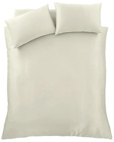 Bézs kétszemélyes szatén ágyneműhuzat 200x200 cm Silky Soft – Catherine Lansfield