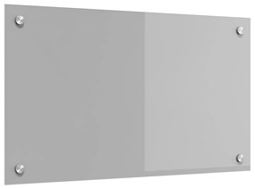 Konyhai Hátfal Világosszürke 70x40x0,6 cm Edzett Üvegből