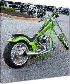 Vászonkép 60x60 Lime chopper Motor