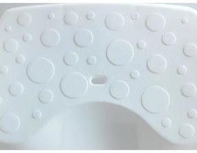 WENKO 73361100-Fürdőkád ülőke SECURA 40x31 cm fehér/átlátszó
