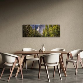 Sziklák képe (órával) (90x30 cm)