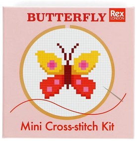 Kreatív készlet Cross-stitch Kit Butterfly – Rex London