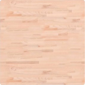 vidaXL tömör bükkfa négyzet alakú asztallap 90x90x4 cm