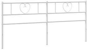 fehér fém fejtámla 193 cm
