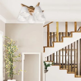 Fali lámpa ANTONIO 5xE14/40W/230V tölgy