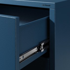 Komód CARLA , 800 x 1015 x 400 mm, Modern: sötétkék