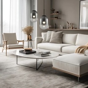 Csillár zsinóron ALIAS 1xE14/40W/230V átm. 24 cm fekete/szürke