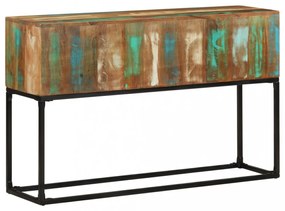 tömör újrahasznosított fa tálalóasztal 120 x 30 x 75 cm