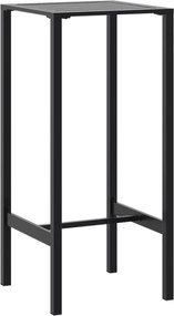 vidaXL fekete porszórt acél bárasztal 50 x 50 x 110 cm