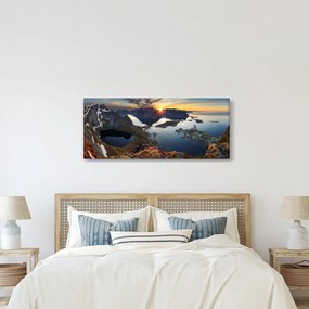 Kép - Hegyi táj, Norvégia (120x50 cm)