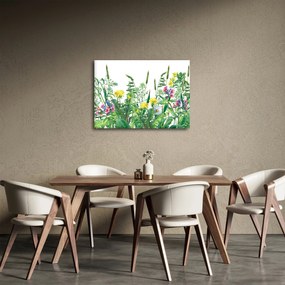 Kép - Festett réti virágok (70x50 cm)