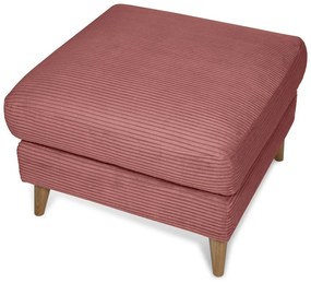 Rózsaszín kordbársony lábtartó Paris – Scandic