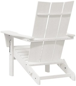 Összecsukható Adirondack székek 2 db Fehér 74.5x80.5x90 cm HDPE
