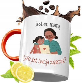 Narancssárga Bögre Anyák Napjára Ajándék fényképes nyomattal