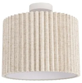 Brilagi - Felületre szerelhető csillár NORDIC WAVE 1xE27/15W/230V, átm. 32 cm, lenvászon/fehér