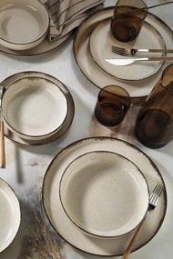 16 részes porcelán étkészlet fahéj