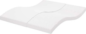 vidaXL fehér 7 zónás 20 ILD keménységű habmatrac 160 x 210 cm