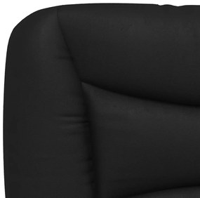 fekete műbőr fejtámla párna 200 cm