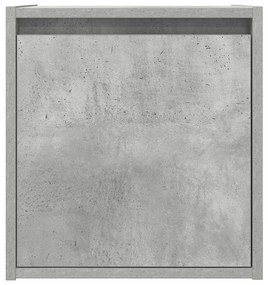 2 db betonszürke falra szerelhető éjjeliszekrény 38x34x40 cm