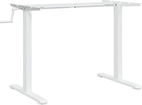 vidaXL fehér acél álló asztalváz (94-135) x 60 x (70-114) cm