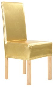 6 darab aranyszínű szabott sztreccs székszoknya