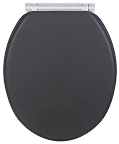 WENKO 25218100 - MORRA WC ülőke, 35x42 cm, antracit/ezüst
