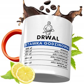 Narancssárga Bögre Favágónak Ajándék fényképes nyomattal