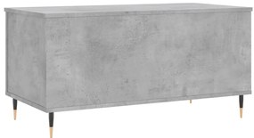 Betonszürke szerelt fa dohányzóasztal 90x44,5x45 cm