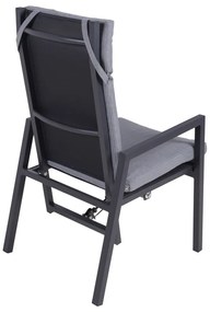 Szürke fém kerti szék Sintra – Garden Pleasure