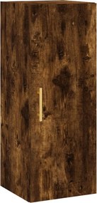 vidaXL füstös tölgy színű fali szekrény 34,5x34x90 cm