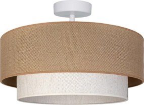 Brilagi - LED felületre szerelhető csillár BOHO ECO 1xE27/10W/230V átm. 40 cm bézs/krémszínű