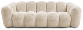 Bézs buklé kanapé 232 cm Hippolyte – Bobochic Paris