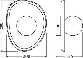 Osram - ACACIA NEST fali lámpatest 1xG9/5W/230V akác