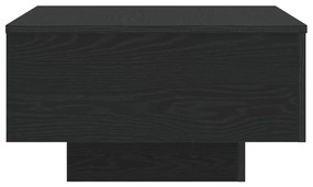 LED világítással rendelkező dohányzóasztal Fekete tölgy 55x55x31 cm