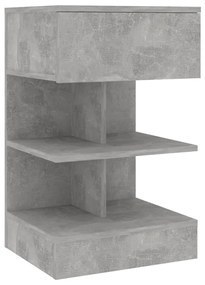 2 db betonszürke éjjeliszekrény 40 x 35 x 65 cm