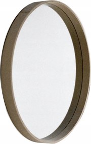 Tükör Fa Kerettel, egyenes klasszikus Ø 50 cm